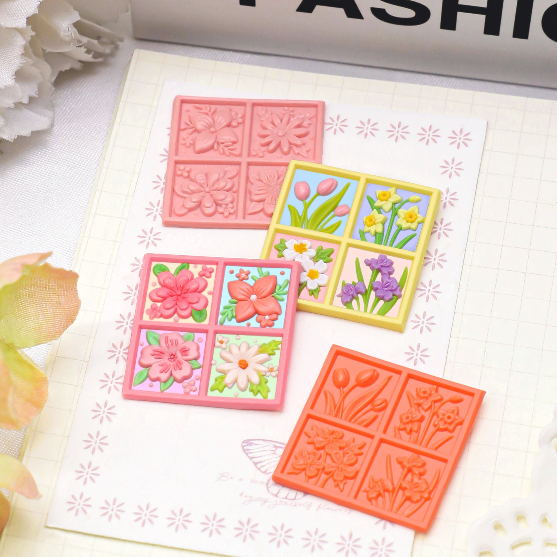 Square Stamp 4 Seasons