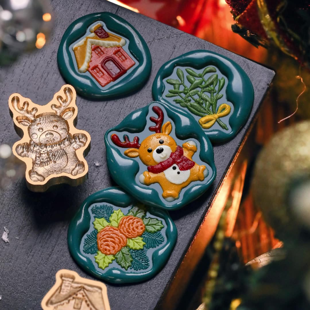 Christmas Stamp Irregular Shape 3D