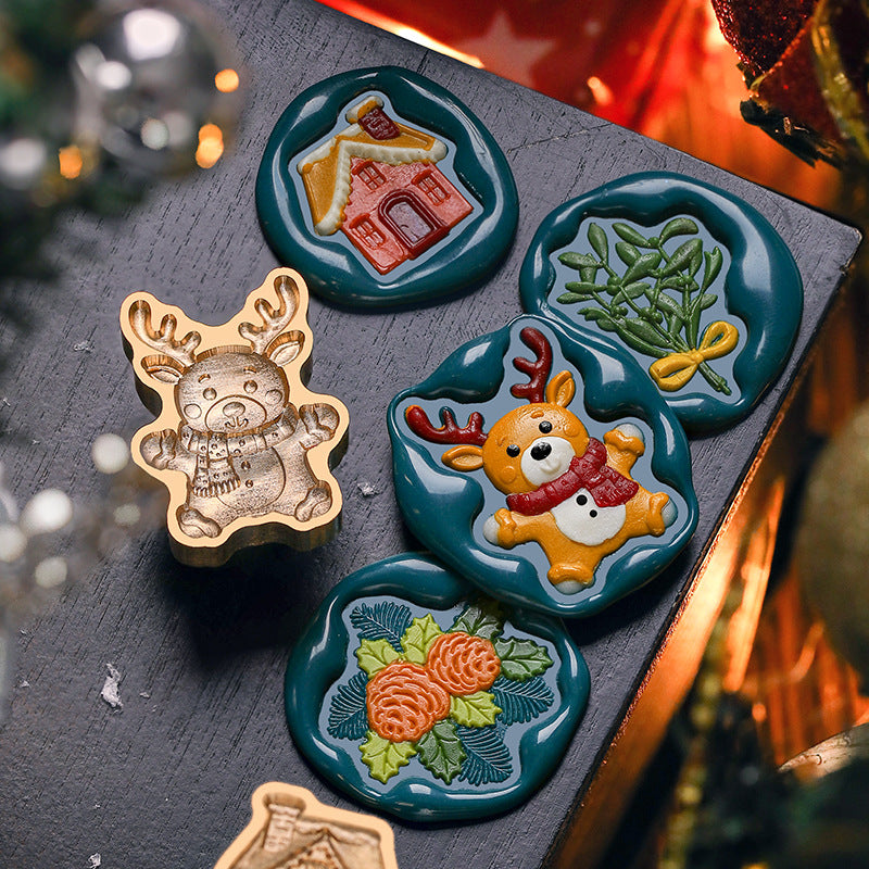 Christmas Stamp Irregular Shape 3D