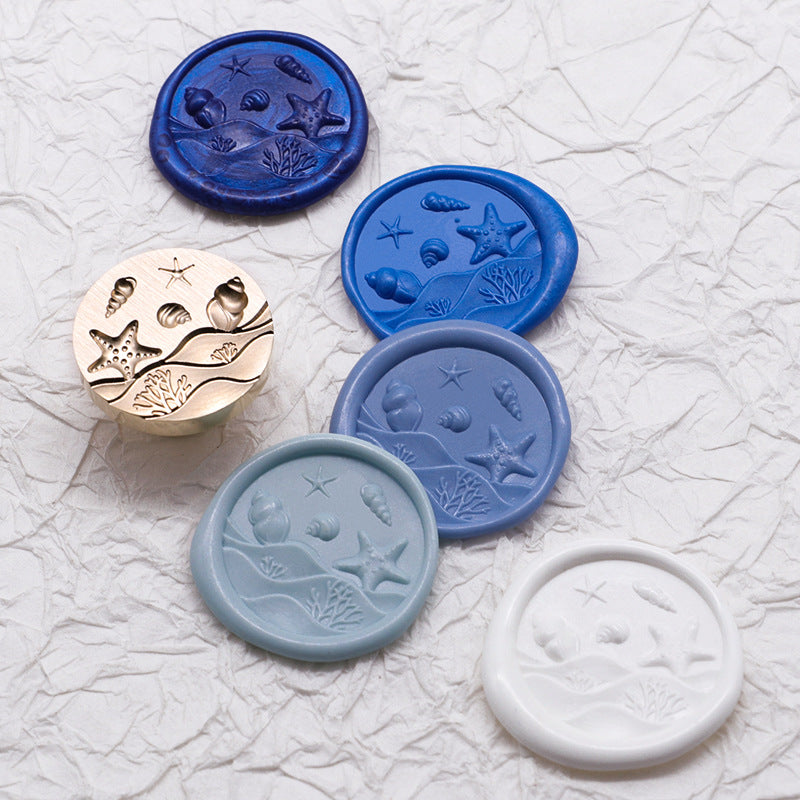 Ocean Shell Style Stamps 3D