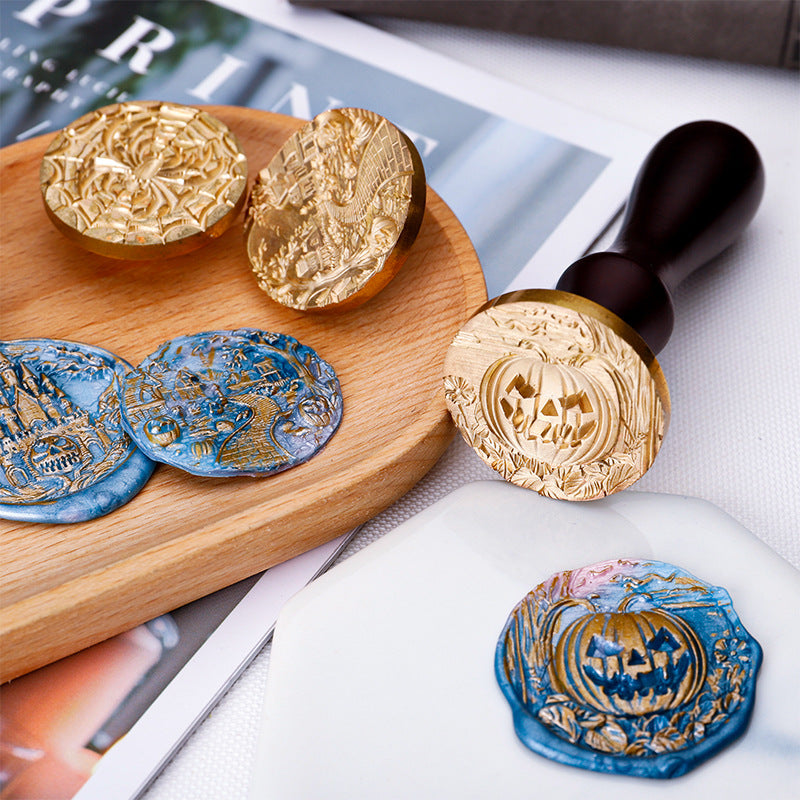 Halloween Stamp Big Size 3D Engrave