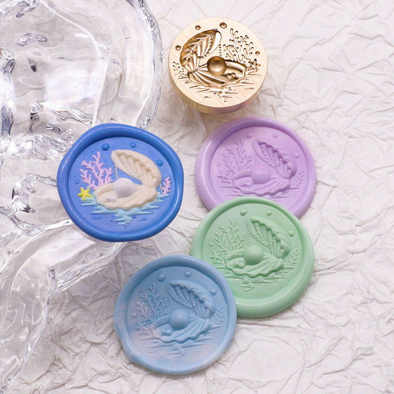 Ocean Shell Style Stamps 3D