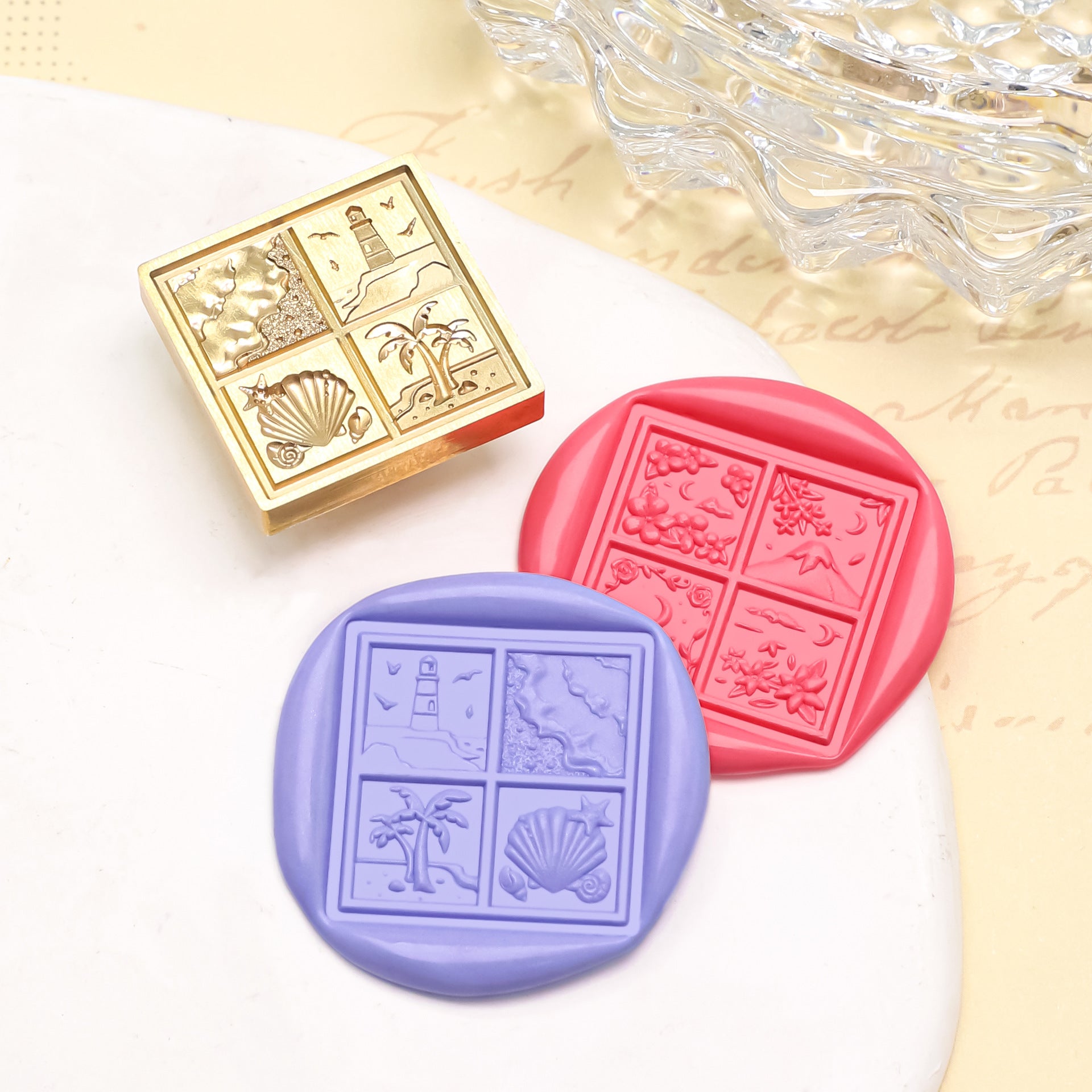 Square Stamp 4 Seasons