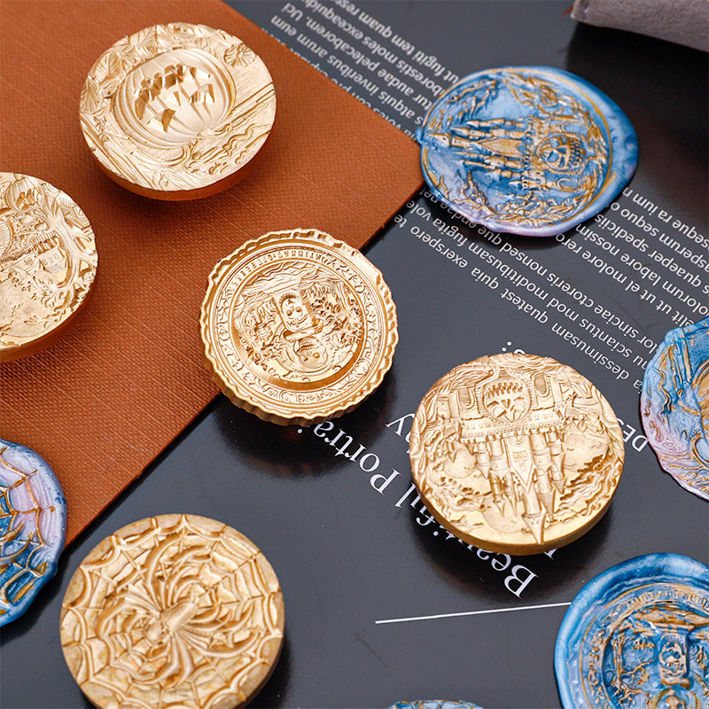 Halloween Stamp Big Size 3D Engrave
