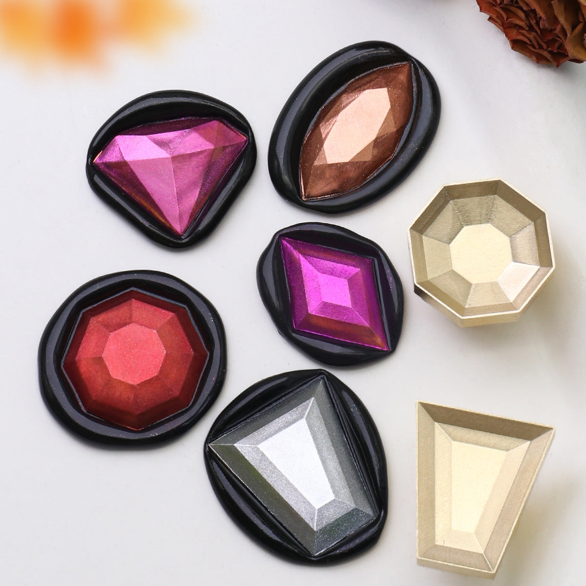 3D Diamond Shape Stamp Seal