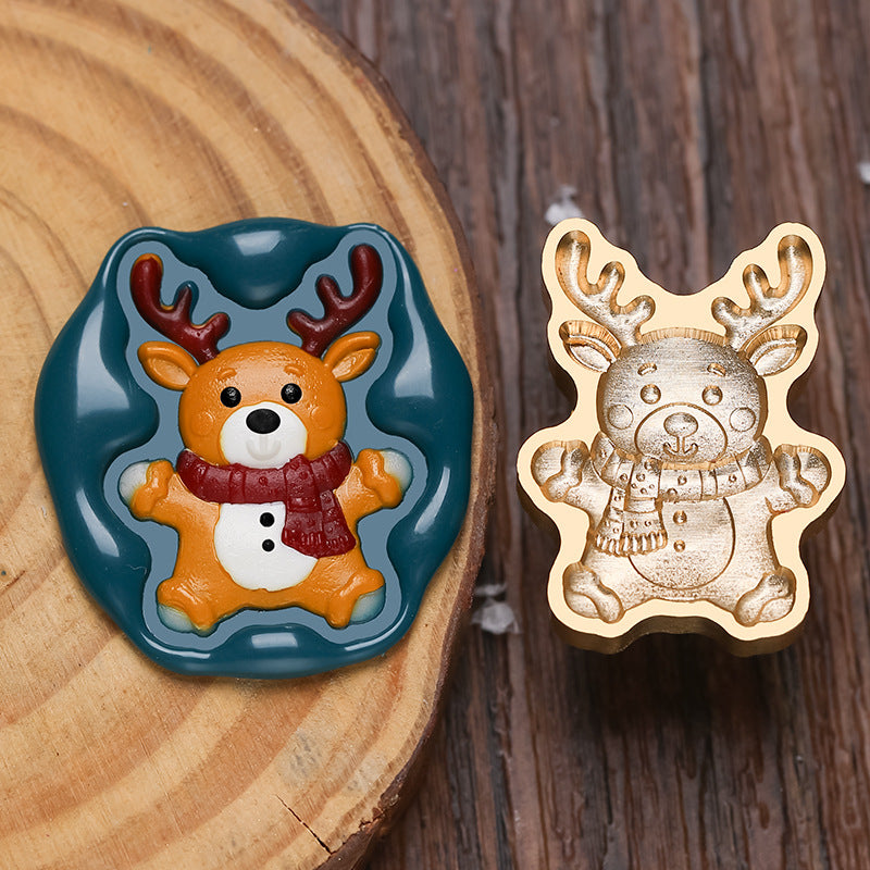 Christmas Stamp Irregular Shape 3D