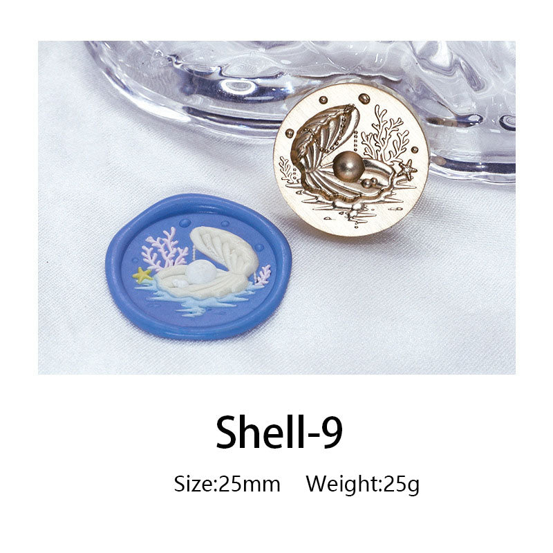 Ocean Shell Style Stamps 3D