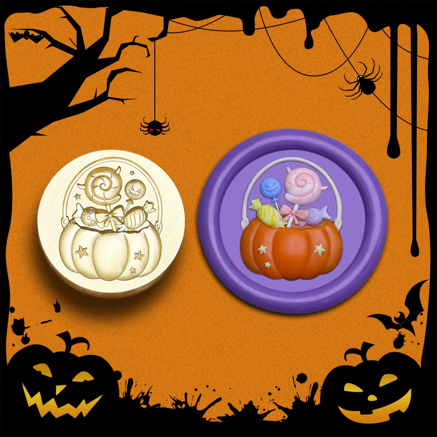 Halloween Style Stamps for Wax Seal 3D