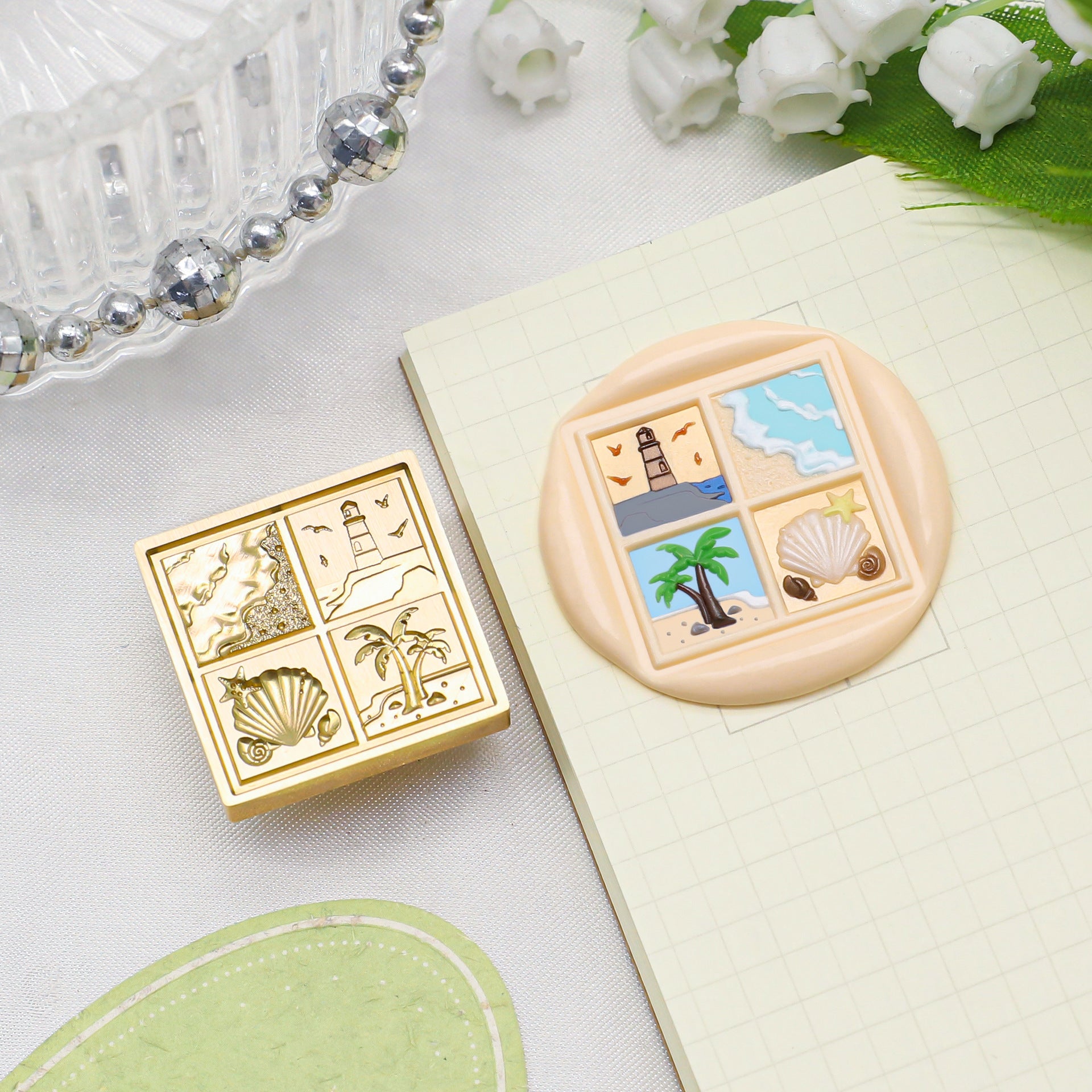 Square Stamp 4 Seasons