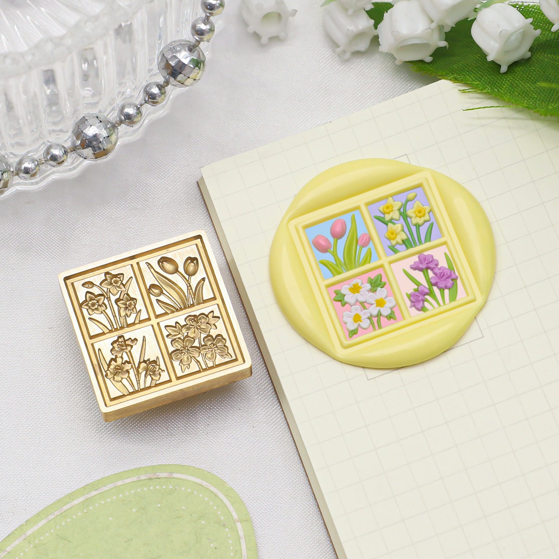 Square Stamp 4 Seasons