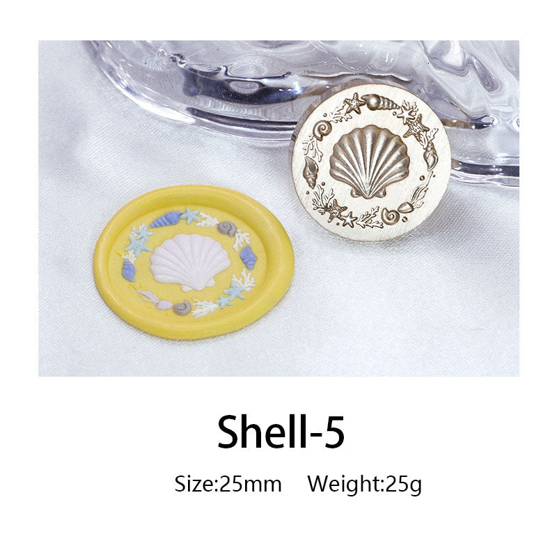 Ocean Shell Style Stamps 3D