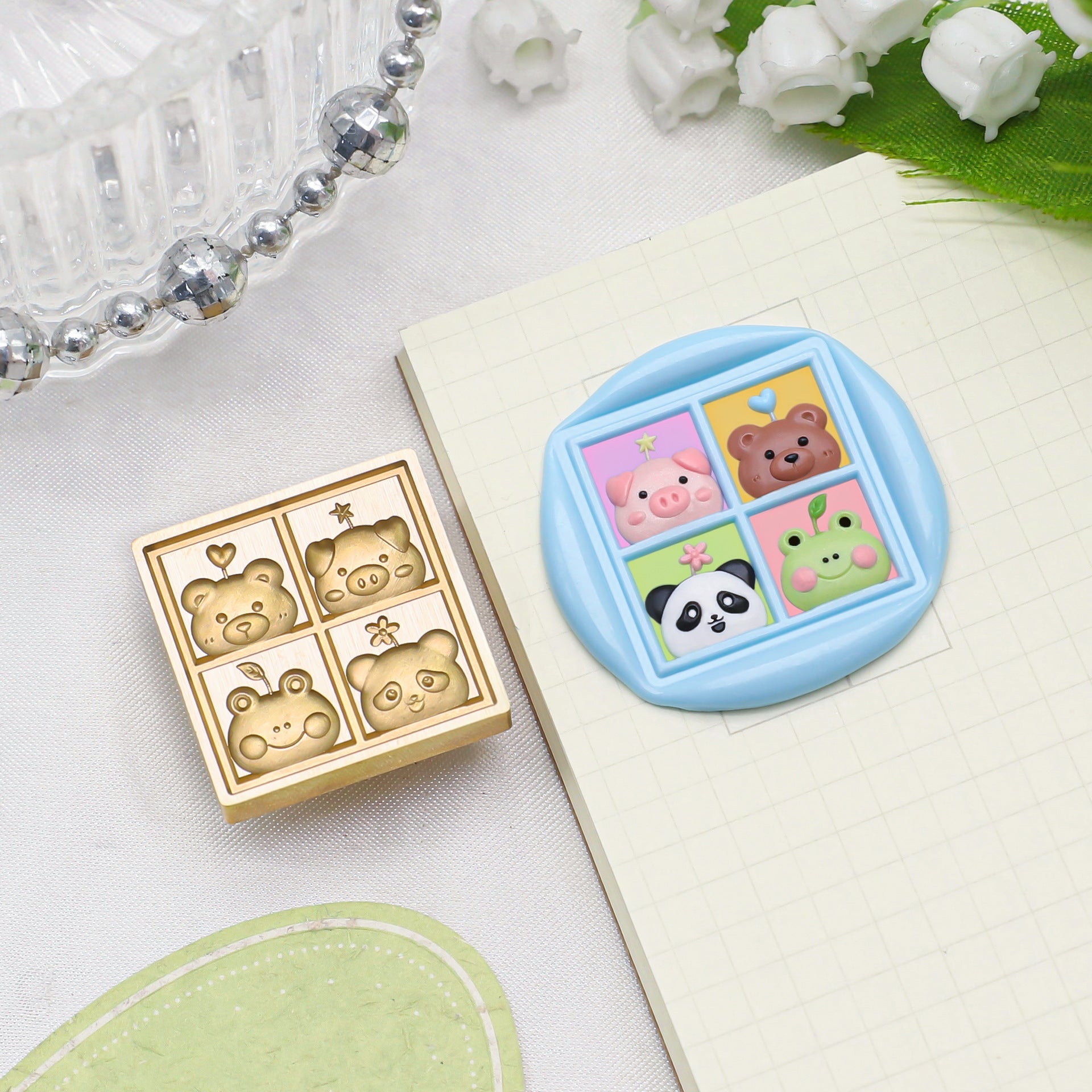 Square Stamp 4 Seasons