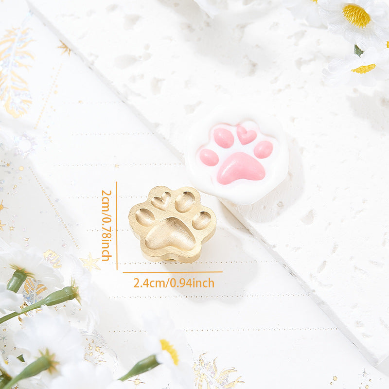 3D Cat/Dog Paw Stamp Seal