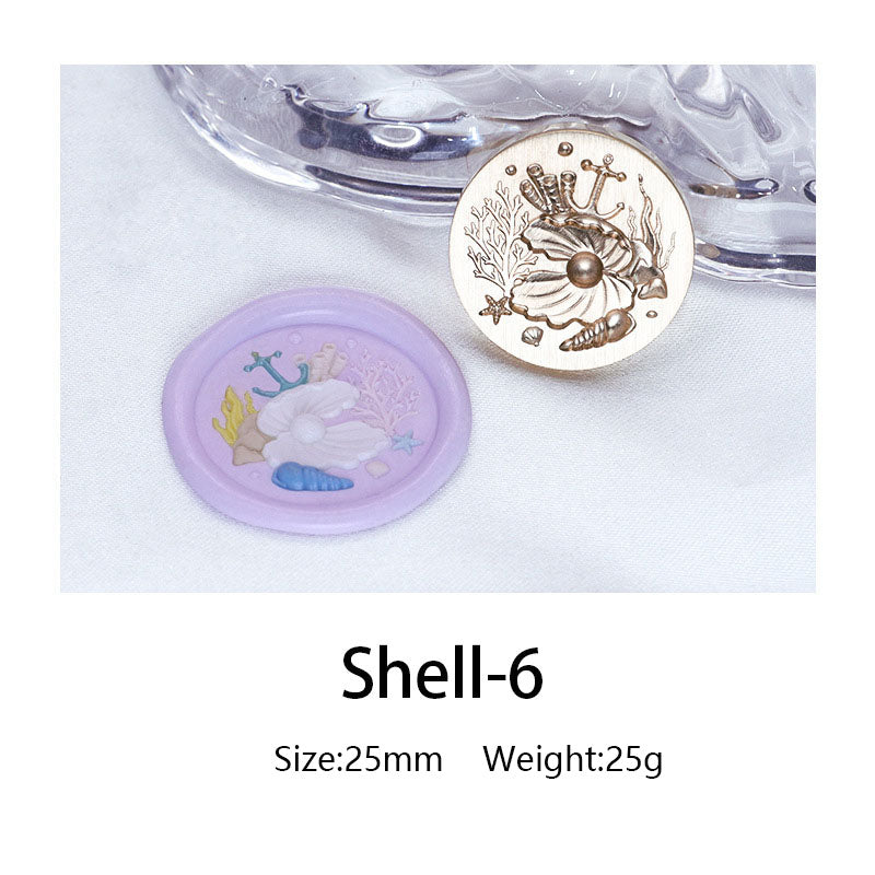 Ocean Shell Style Stamps 3D