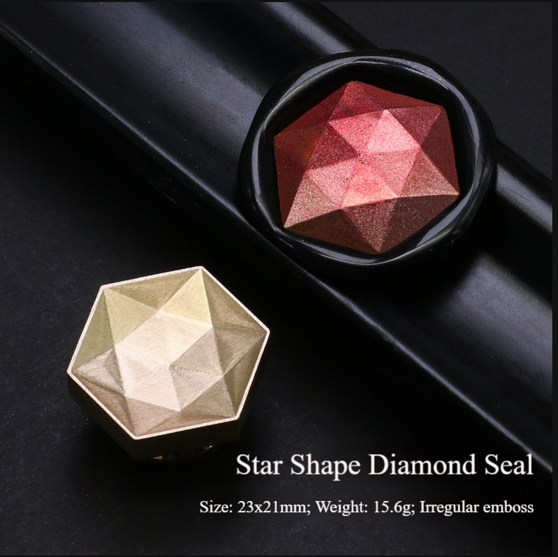 3D Diamond Shape Stamp Seal