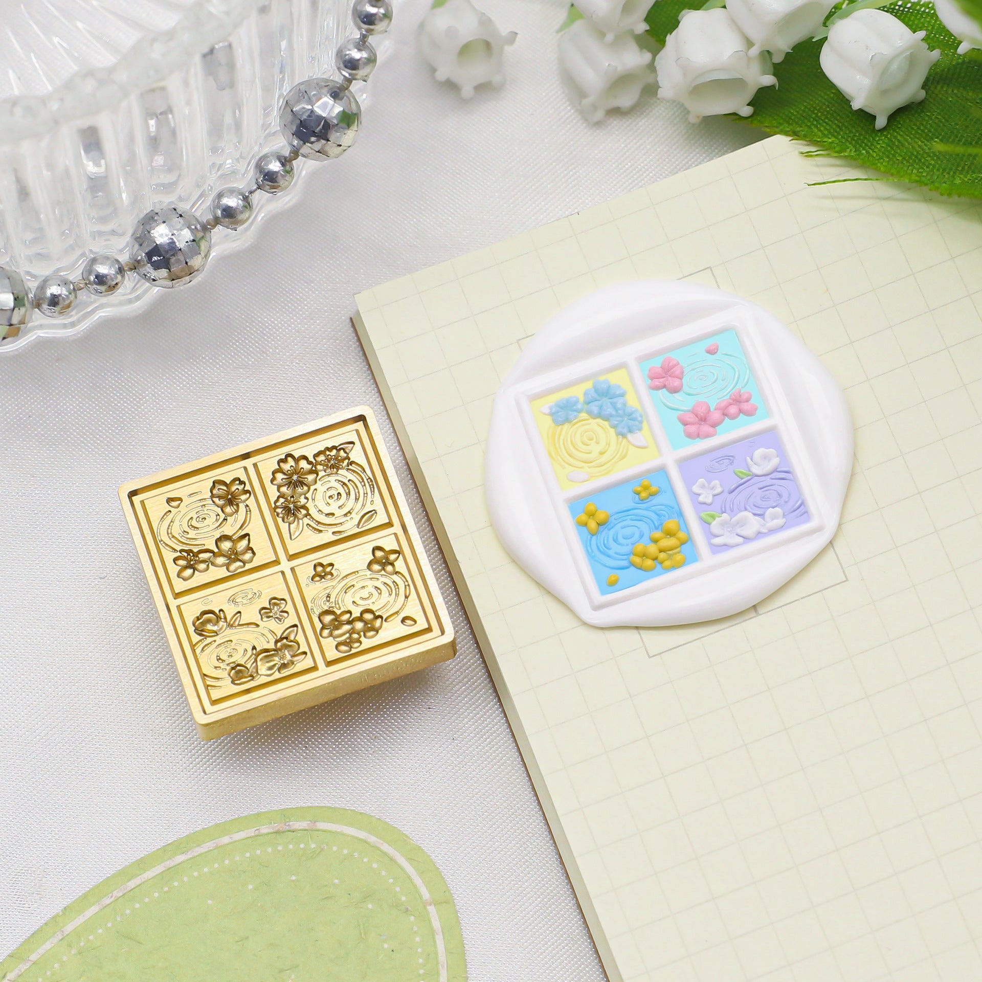 Square Stamp 4 Seasons