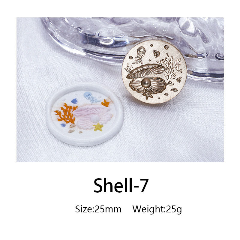 Ocean Shell Style Stamps 3D
