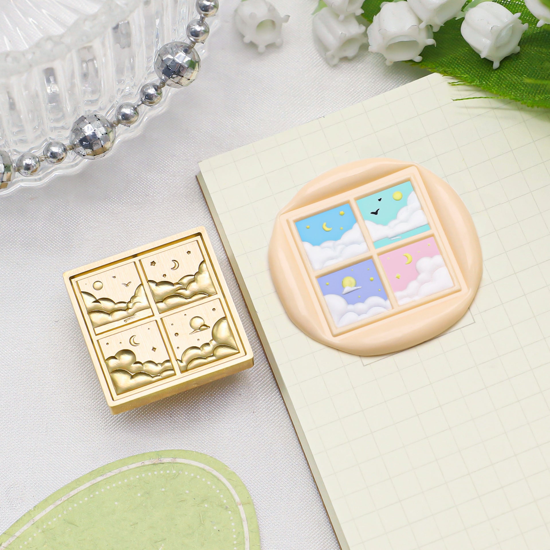 Square Stamp 4 Seasons