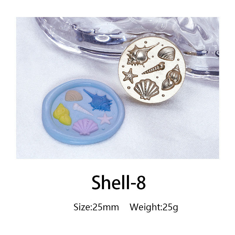Ocean Shell Style Stamps 3D