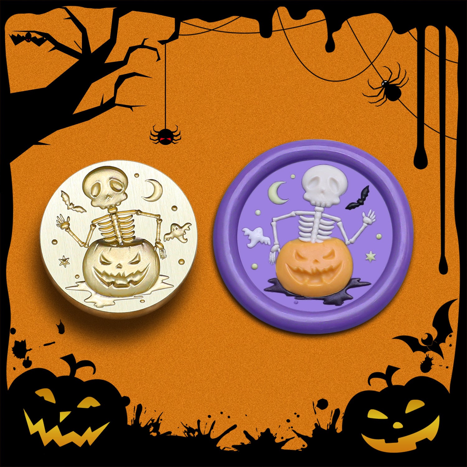 Halloween Style Stamps for Wax Seal 3D