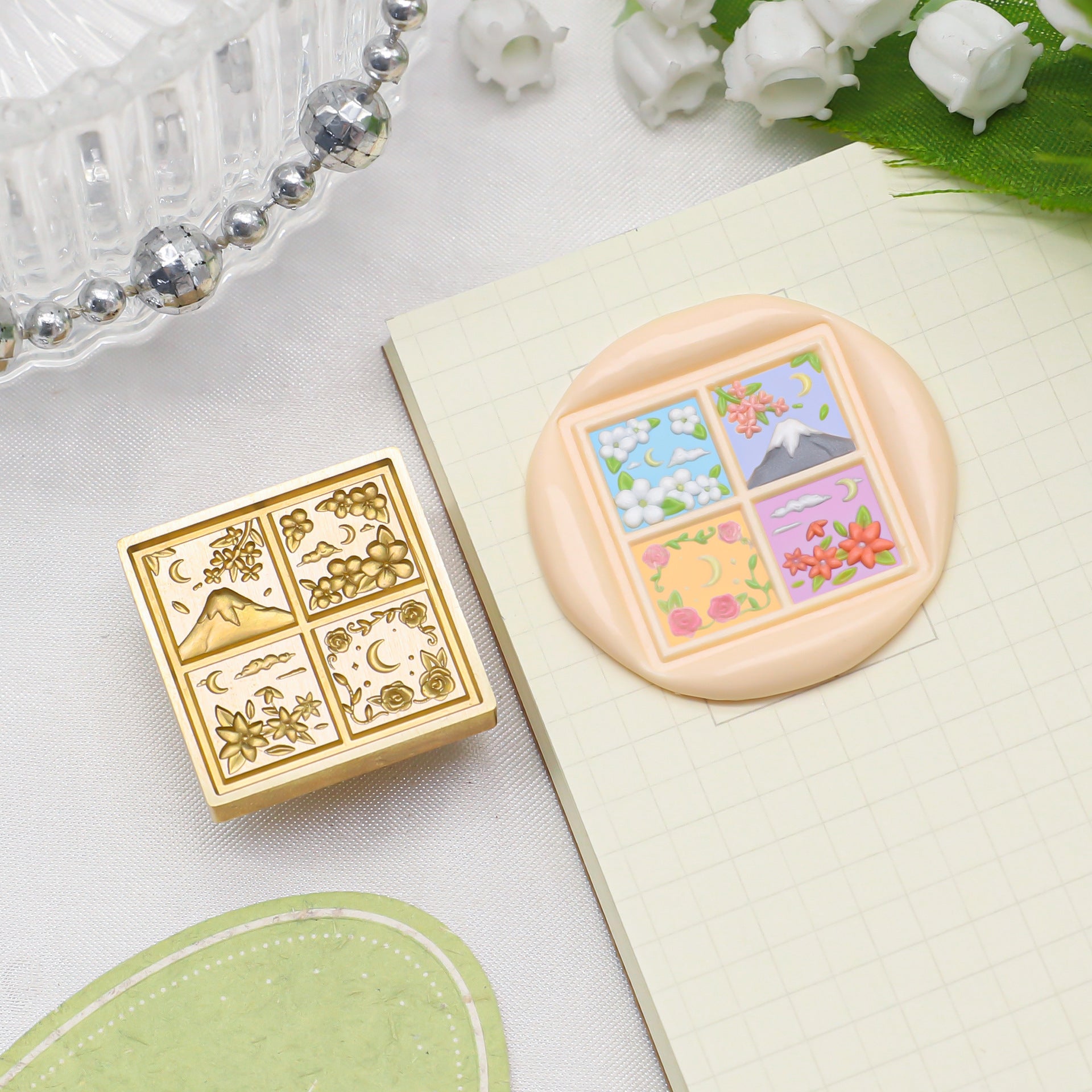 Square Stamp 4 Seasons