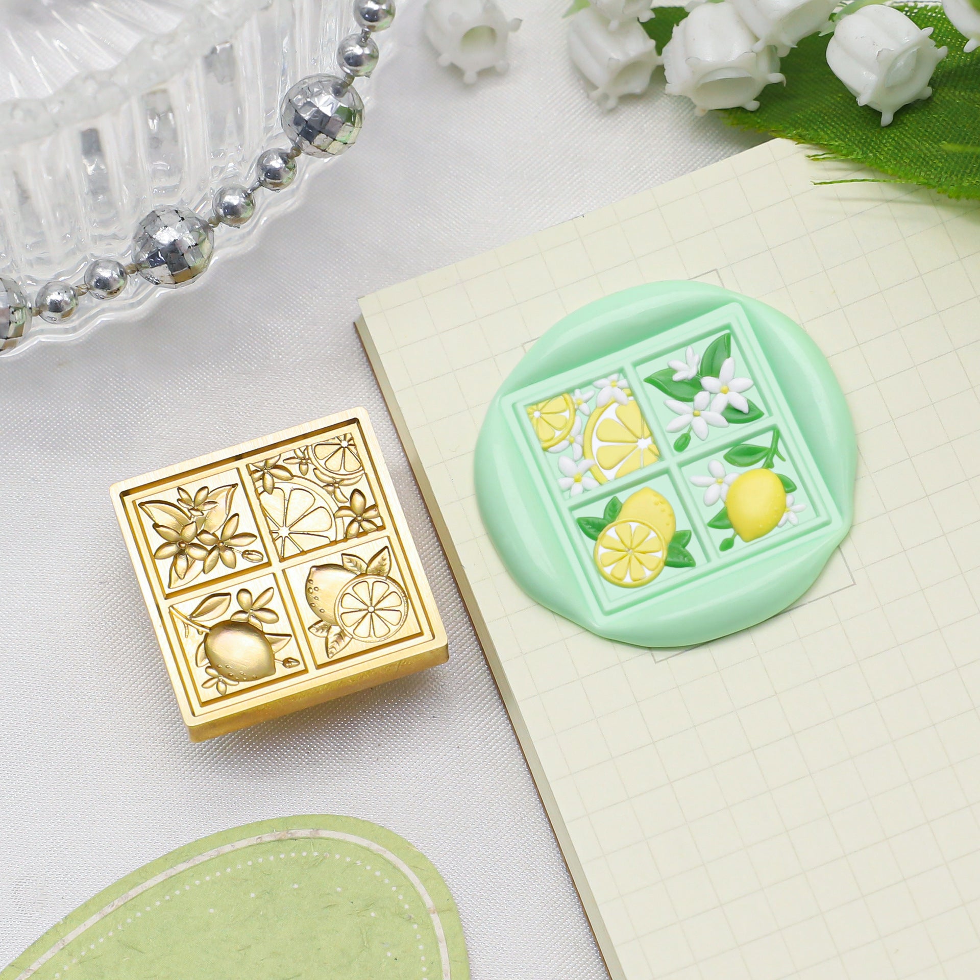 Square Stamp 4 Seasons