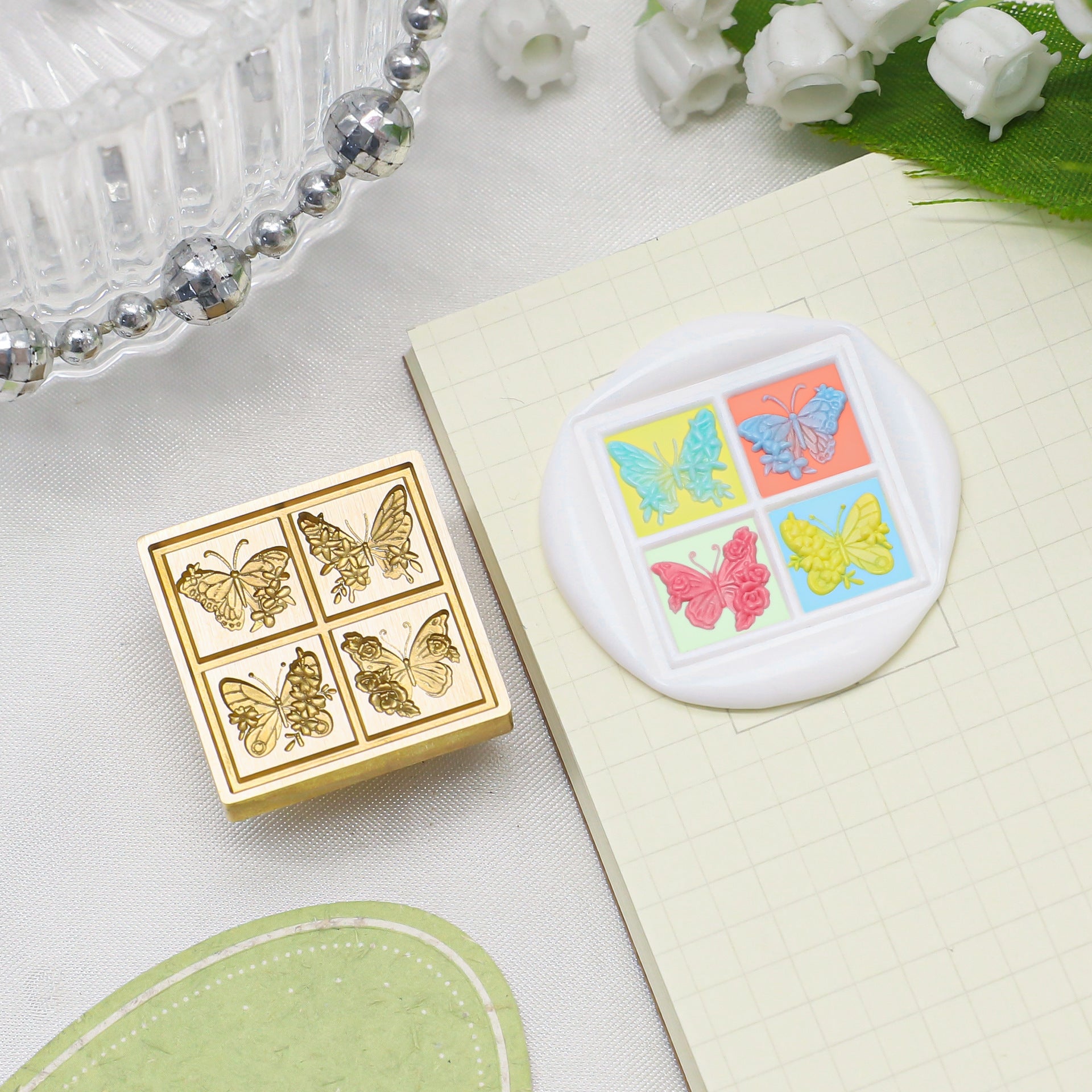 Square Stamp 4 Seasons