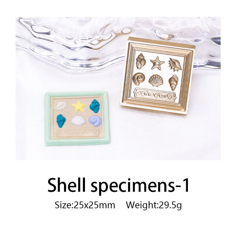 Ocean Shell Style Stamps 3D