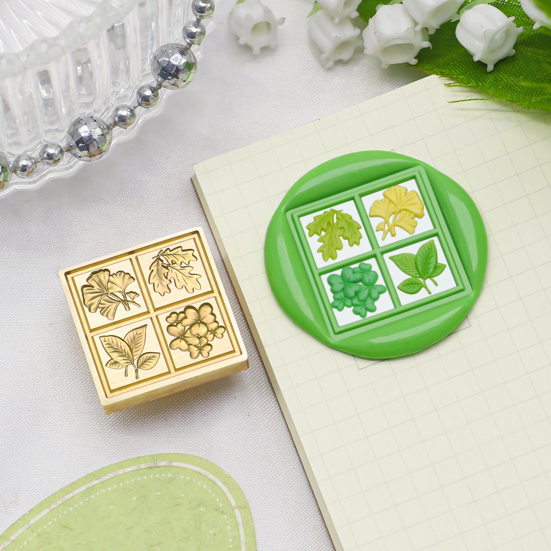 Square Stamp 4 Seasons
