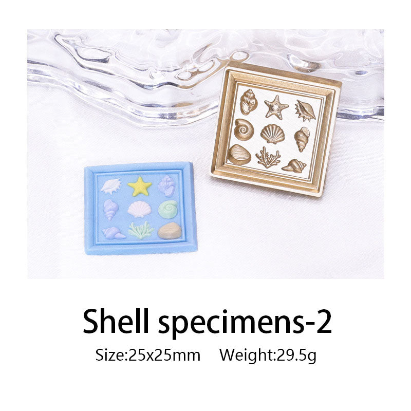 Ocean Shell Style Stamps 3D