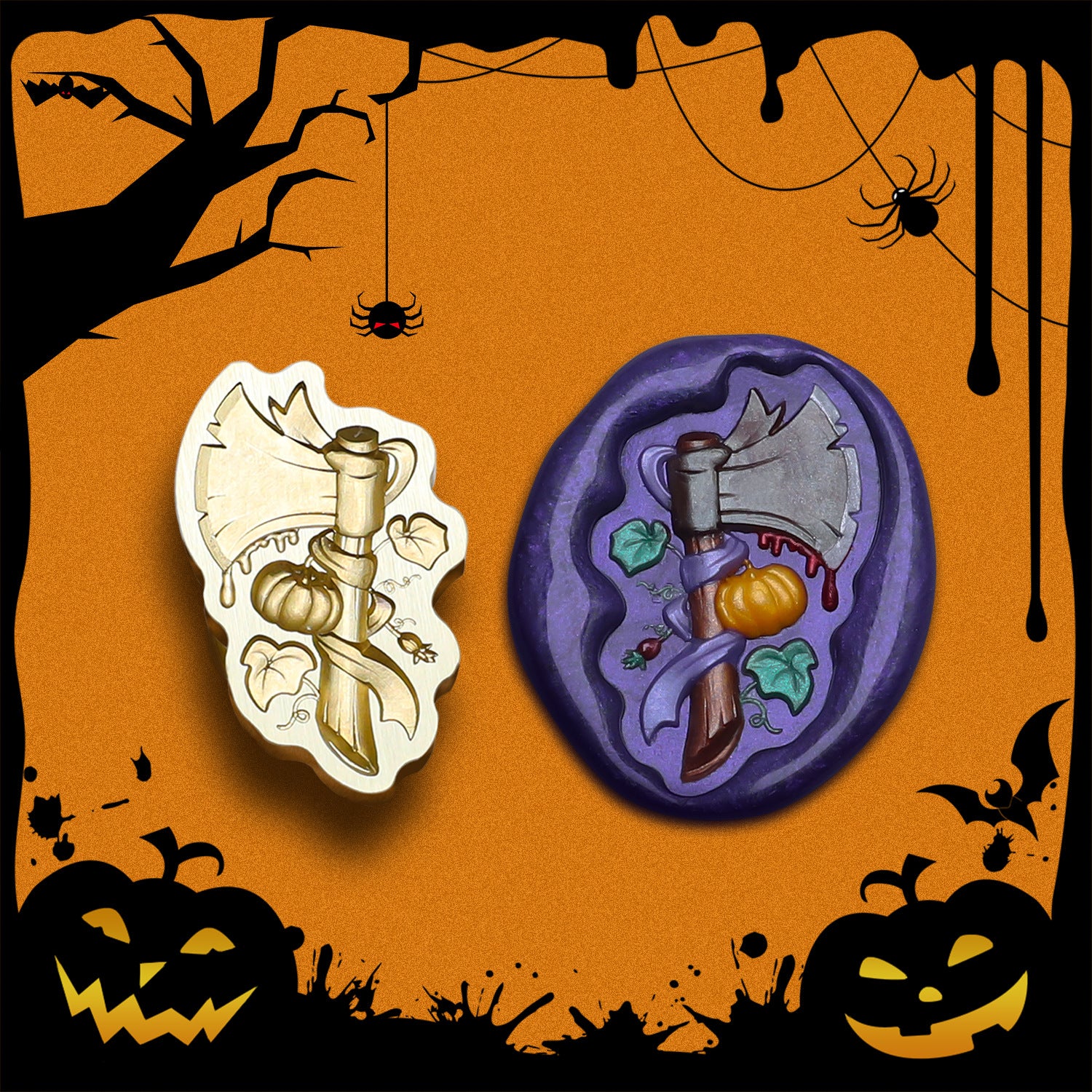 Halloween Style Stamps for Wax Seal 3D