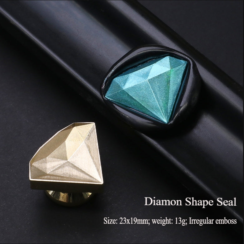 3D Diamond Shape Stamp Seal