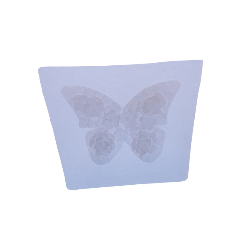 Silicone Moulds Rose Butterfly, Silicone Soap Mold, Craft Molds DIY Handmade Candle Moulds