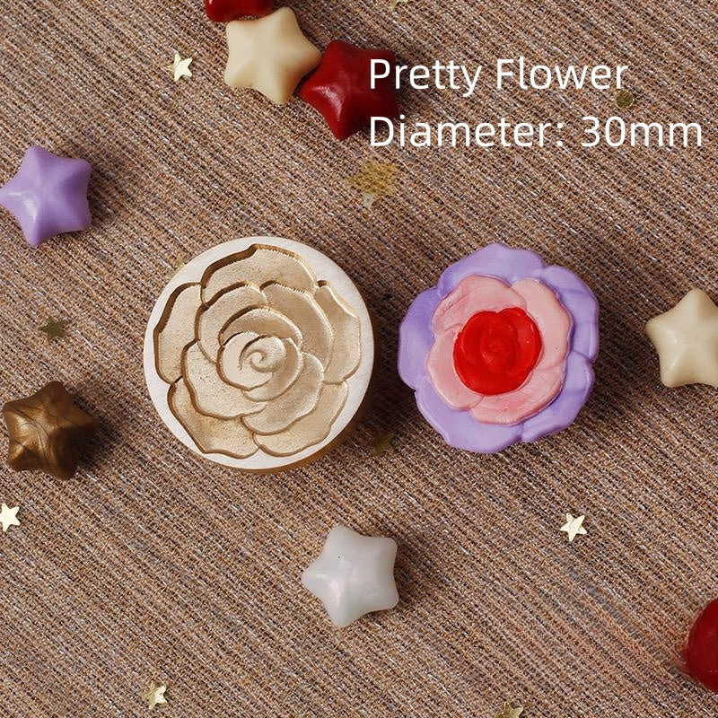 Rose Brass Stamp 3D
