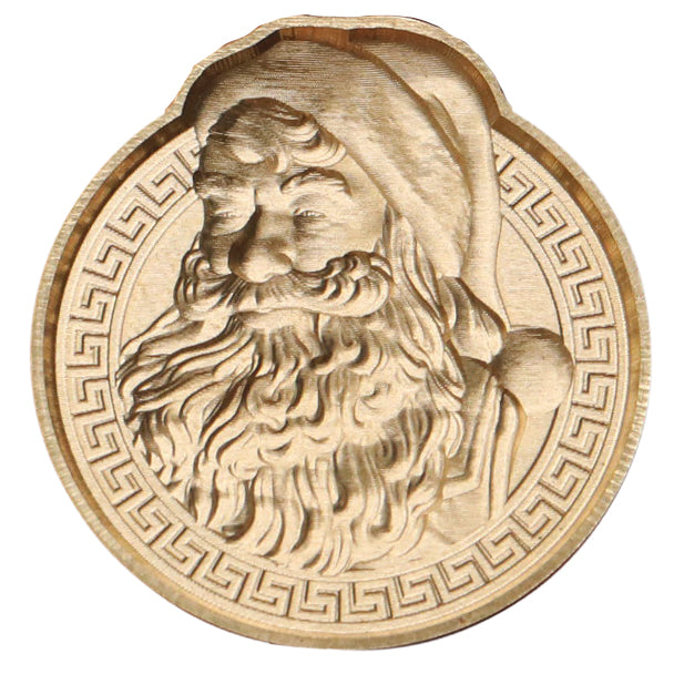 Christmas Santa 3D Brass Stamp