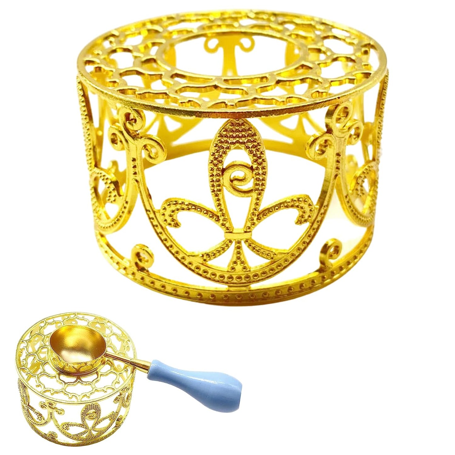 Metal Wax Seal Warmer Wax Seal Stand Wax Seal Furnace for Melting Wax Seal Sticks or Sealing Wax Beads DIY Art Craft