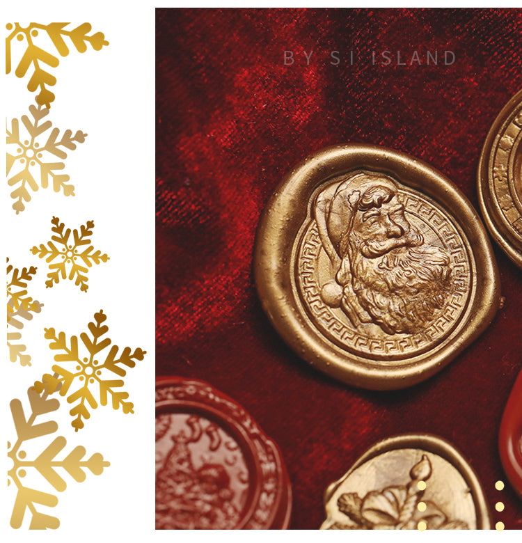 Christmas Santa 3D Brass Stamp