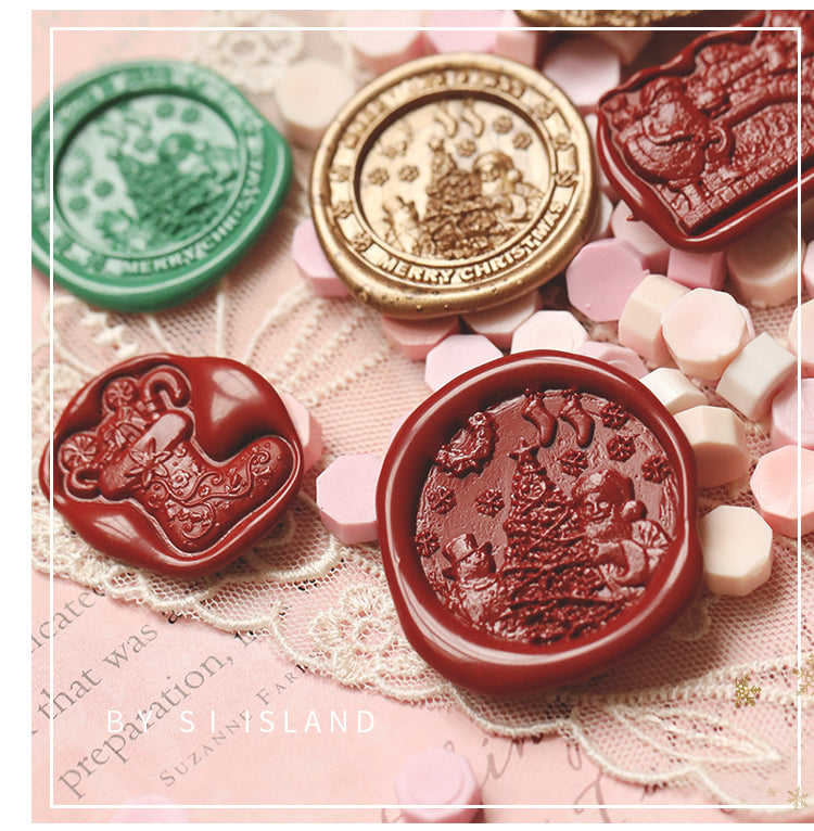 Christmas Santa 3D Brass Stamp