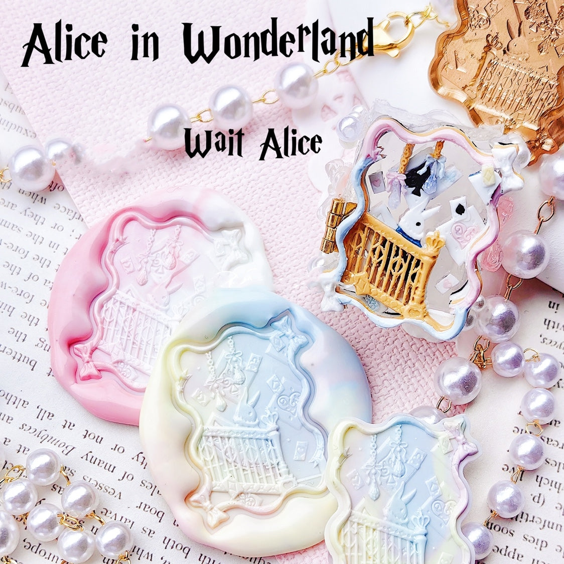 Alice in Wonderland 3D Stamps