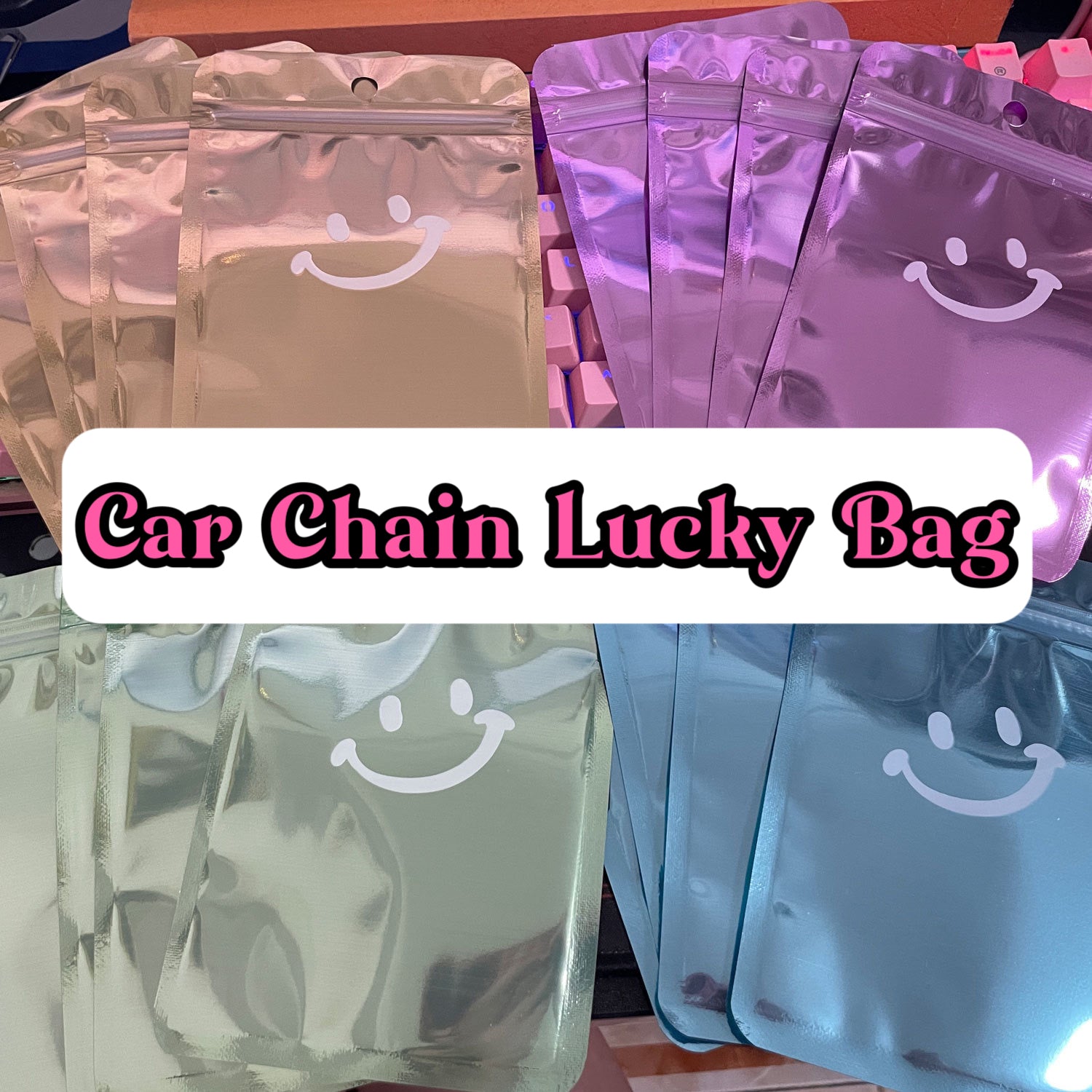 Car Chain Lucky Bag-Open in Live-Home Decoration